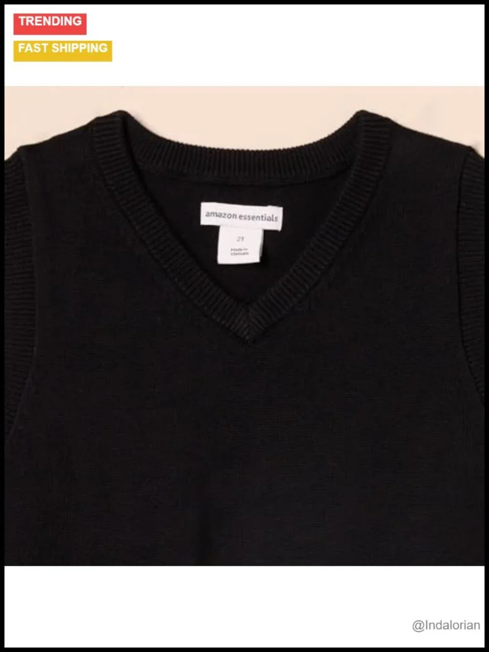 Boys Cotton V-Neck Sweater Vest Sleeveless School Uniform